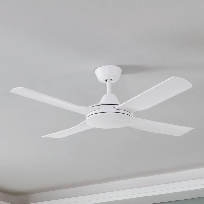 Eglo - Потолочный вентилятор 52W/230V + ДУ, белый