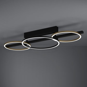 Eglo - Пристельова LED люстра з регулюванням яскравості 2xLED/12,5W/230V + LED/15,5W 3000K чорний