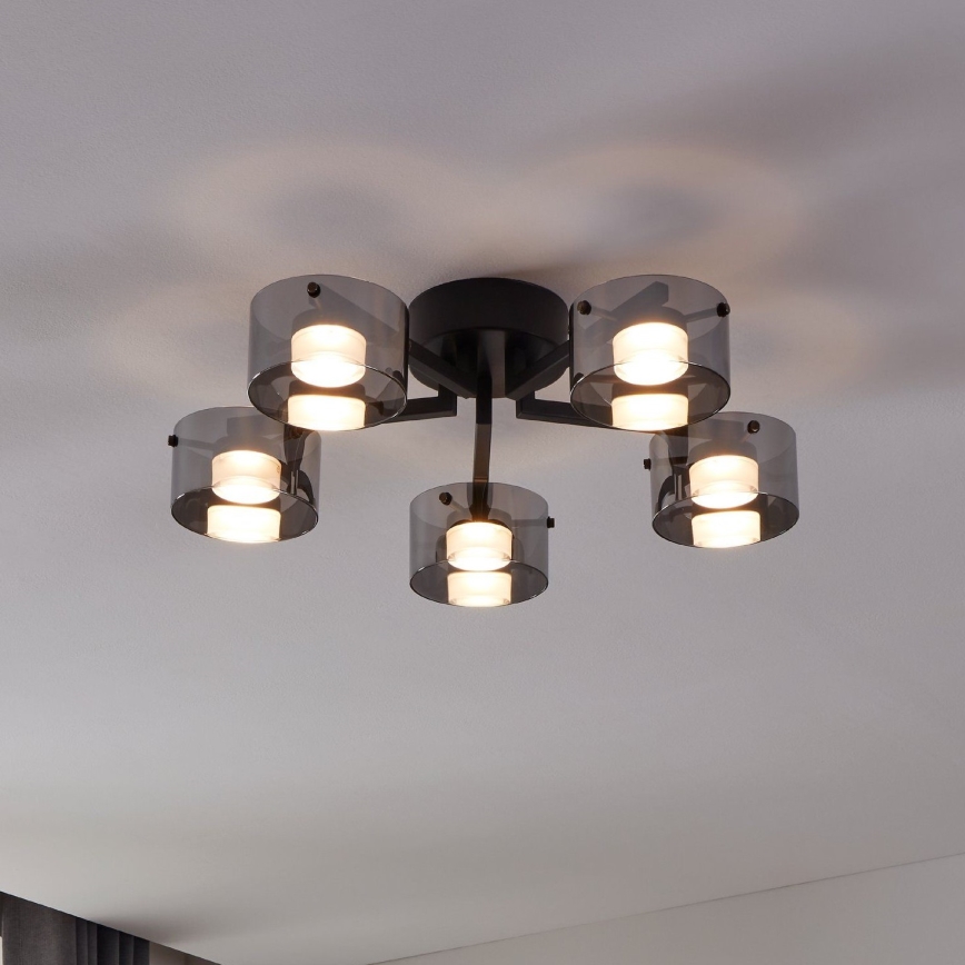 Eglo - Пристельова LED люстра з регулюванням яскравості 5xLED/5,4W/230V