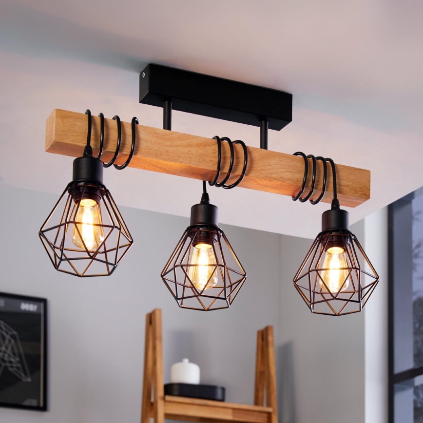 Eglo - Пристельова люстра TOWNSHEND 3xE27/60W/230V - FSC сертифіковано