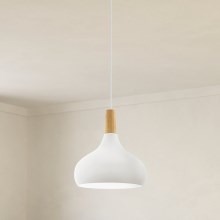 Eglo - Подвесной светильник 1xE27/60W/230V диаметр 28 см белый