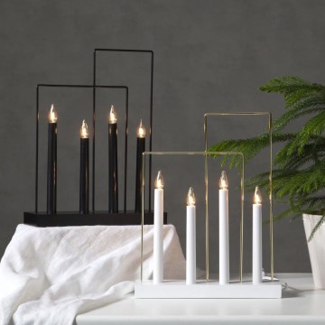 Eglo - Різдвяний підсвічник 4xE10/3W/230V білий