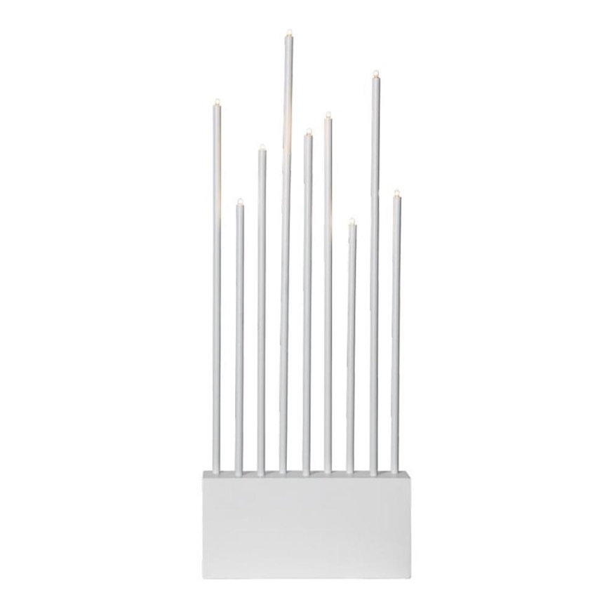 Eglo - Рождественский подсвечник 9xE5/0,6W/230/12V белый