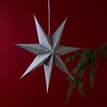 Eglo - Різдвяна декорація зірка срібний