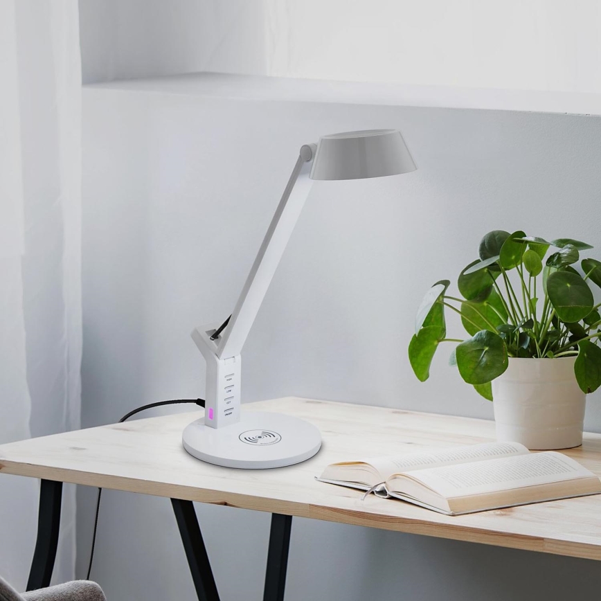 Eglo - Сенсорна настільна LED лампа з регулюванням яскравості LED/4,8W/230V білий