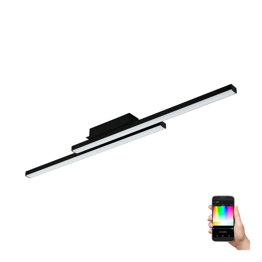 Eglo - Стельовий LED RGBW світильник з регулюванням яскравості LED/32W/230V чорний ZigBee