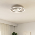 Eglo - Стельовий LED світильник 1xLED/14W/230V + 1xLED/8,5W діаметр 38 см білий
