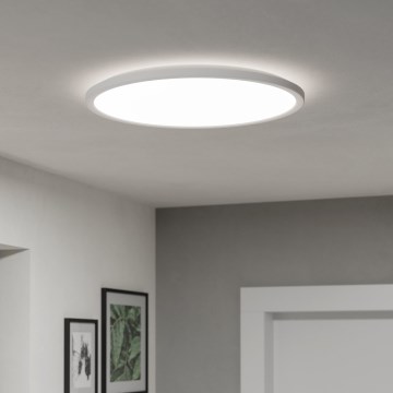 Eglo - Стельовий LED світильник для ванної з регулюванням яскравості LED/16,8W/230V 2700-6500K діаметр 50 см IP44 білий + пульт дистанційного керування