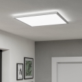 Eglo - Стельовий LED світильник для ванної з регулюванням яскравості LED/17W/230V 2700-6500K 50x50 см IP44 білий + пульт дистанційного керування