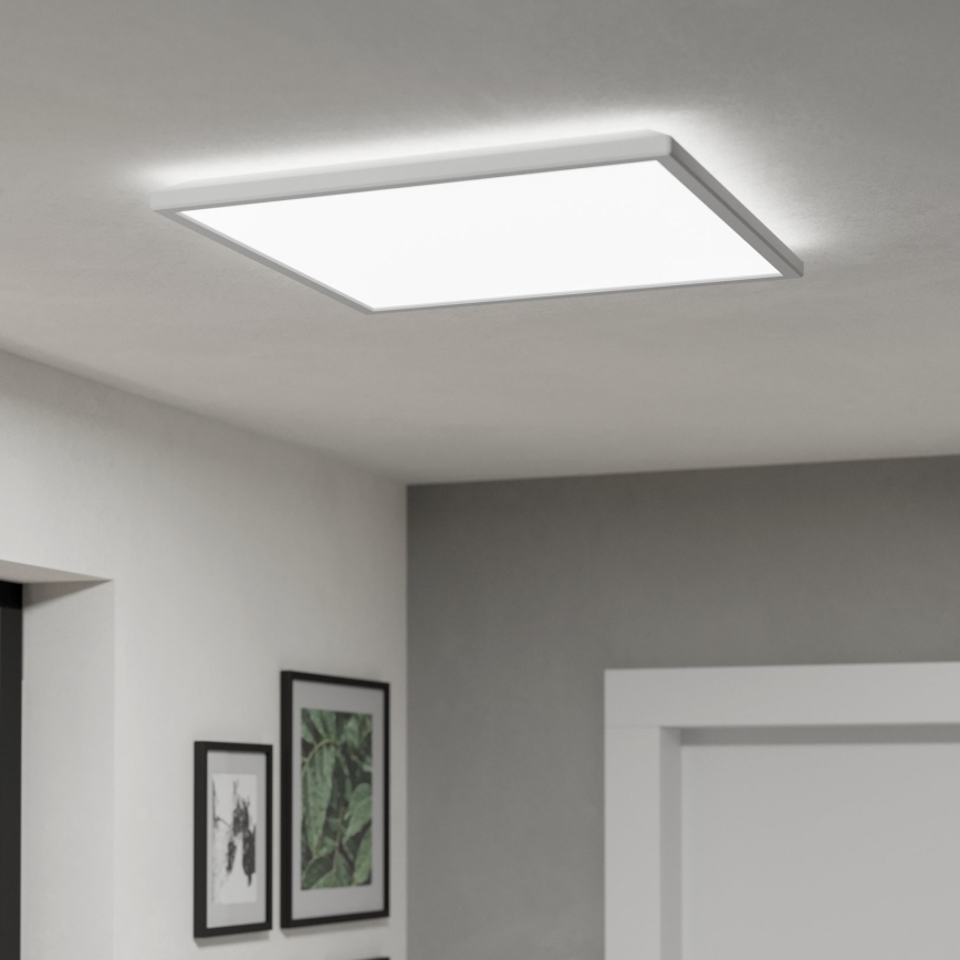 Eglo - Стельовий LED світильник для ванної з регулюванням яскравості LED/17W/230V 2700-6500K 50x50 см IP44 білий + пульт дистанційного керування
