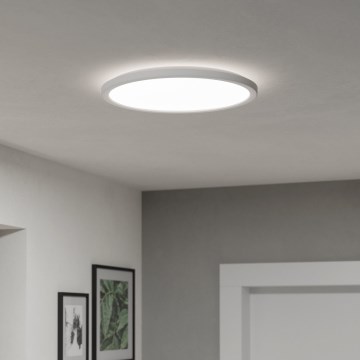 Eglo - Стельовий LED світильник для ванної з регулюванням яскравості LED/18,5W/230V 2700-6500K діаметр 38,9 см IP44 білий + пульт дистанційного керування