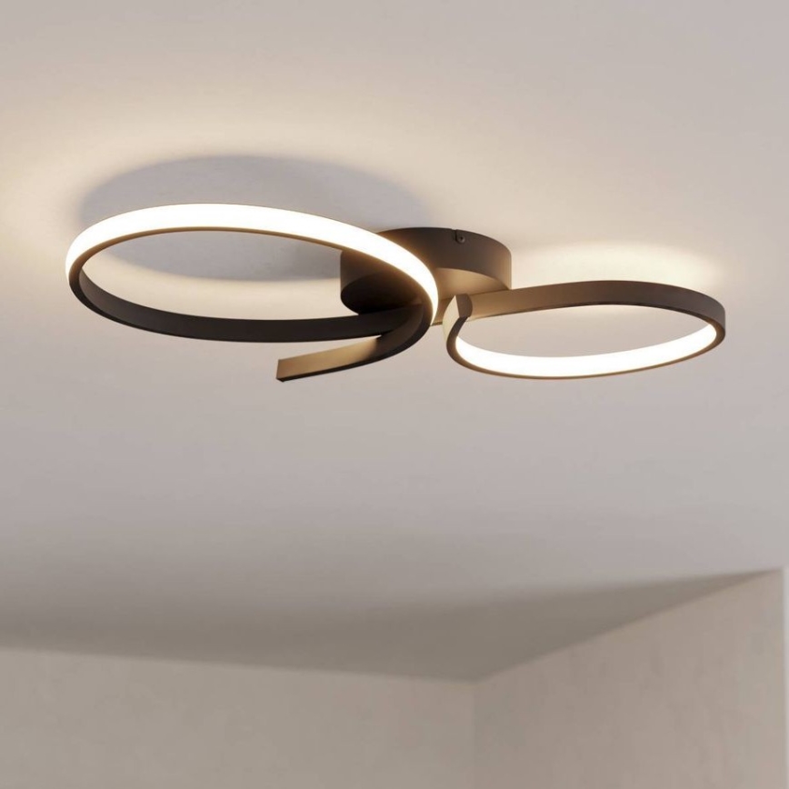 Eglo - Стельовий LED світильник LED/21W/230V 3000K чорний