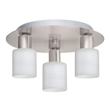 Eglo - Стельовий LED світильник MY CHOICE 3xE14/4W/230V матовий хром/білий
