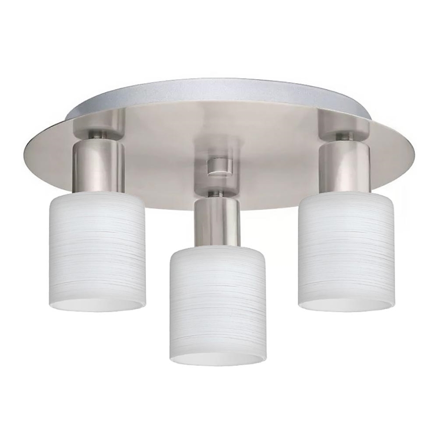 Eglo - Стельовий LED світильник MY CHOICE 3xE14/4W/230V матовий хром/білий