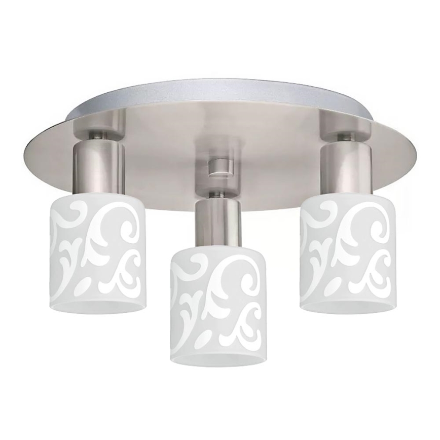 Eglo - Стельовий LED світильник MY CHOICE 3xE14/4W/230V матовий хром/білий