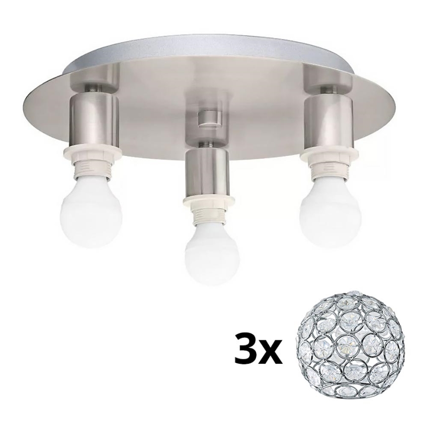 Eglo - Стельовий LED світильник MY CHOICE 3xE14/4W/230V матовий хром