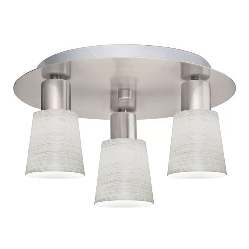 Eglo - Стельовий LED світильник MY CHOICE 3xE14/4W/230V матовий хром/кремовий