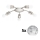 Eglo - Стельовий LED світильник MY CHOICE 5xE14/4W/230V  матовий хром/білий/чорний