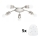 Eglo - Стельовий LED світильник MY CHOICE 5xE14/4W/230V  матовий хром/білий