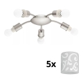 Eglo - Стельовий LED світильник MY CHOICE 5xE14/4W/230V  матовий хром/білий