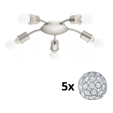 Eglo - Стельовий LED світильник MY CHOICE 5xE14/4W/230V  матовий хром