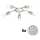 Eglo - Стельовий LED світильник MY CHOICE 5xE14/4W/230V  матовий хром