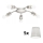 Eglo - Стельовий LED світильник MY CHOICE 5xE14/4W/230V  матовий хром/кремовий