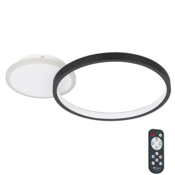 Eglo - Стельовий LED світильник з регулюванням яскравості LED/15W/230V чорний + дистанційне керування
