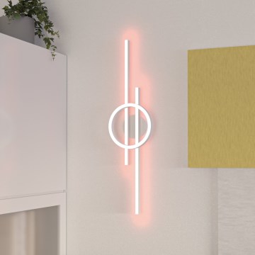Eglo - Стельовий RGBW-світильник з регулюванням яскравості LED/23,5W/230V 2700-6500K білий + пульт дистанційного керування