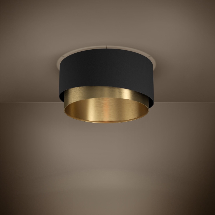 Eglo - Стельовий світильник 1xE27/40W/230V чорний/золотий