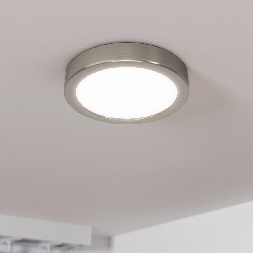 Eglo - стельовий світильник LED з регулюванням яскравості, 11W/230V, матовий хром, діаметр 16 см