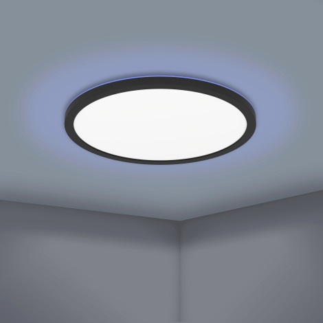 Eglo - Стельовий LED RGBW світильник з регулюванням яскравості LED/16,5W/230V чорний ZigBee