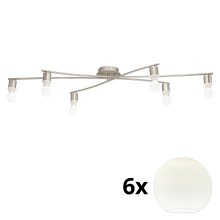 Eglo - Стельовий LED світильник MY CHOICE 6xE14/4W/230V  хром/білий