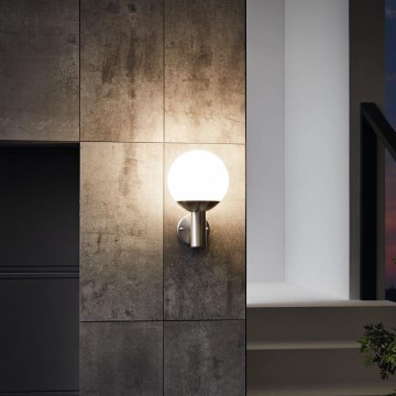 Eglo - Светильник уличный настенный с LED и диммером NISIA-C 1xE27/9W/230V IP44