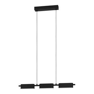 Eglo - Светодиодная диммируемая люстра на тросе 3xLED/6,7W/230V черная
