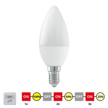 Eglo - Светодиодная лампочка с регулированием яркости E14/6W/230V 3000K - STEPDIMMING