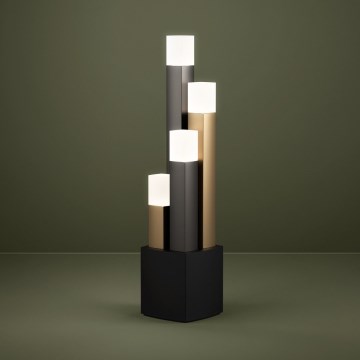Eglo - Светодиодная настольная лампа с регулированием яркости 4xLED/3,7W/230V 3000K антрацит/золотистый