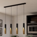 Eglo - Светодиодная подвесная люстра 4xGU10/4,5W/230V черный/золотистый