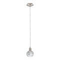 Eglo - Светодиодная подвесная люстра MY CHOICE 1xE14/4W/230V матовый хром/белый/черный