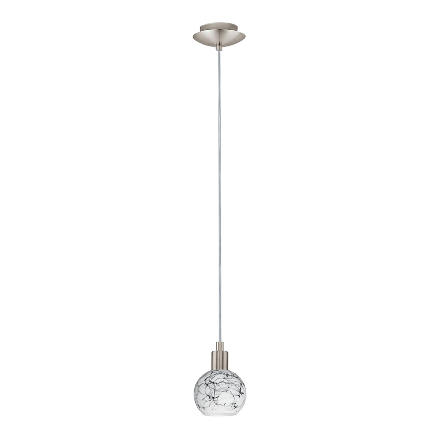Eglo - Светодиодная подвесная люстра MY CHOICE 1xE14/4W/230V матовый хром/белый/черный