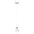 Eglo - Светодиодная подвесная люстра MY CHOICE 1xE14/4W/230V матовый хром/белый