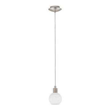 Eglo - Светодиодная подвесная люстра MY CHOICE 1xE14/4W/230V матовый хром/белый