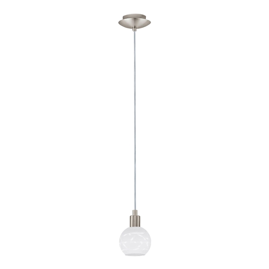 Eglo - Светодиодная подвесная люстра MY CHOICE 1xE14/4W/230V матовый хром/белый