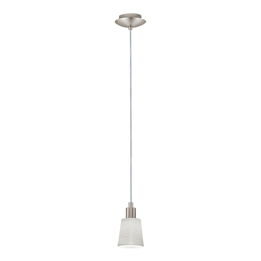 Eglo - Светодиодная подвесная люстра MY CHOICE 1xE14/4W/230V матовый хром/кремовый