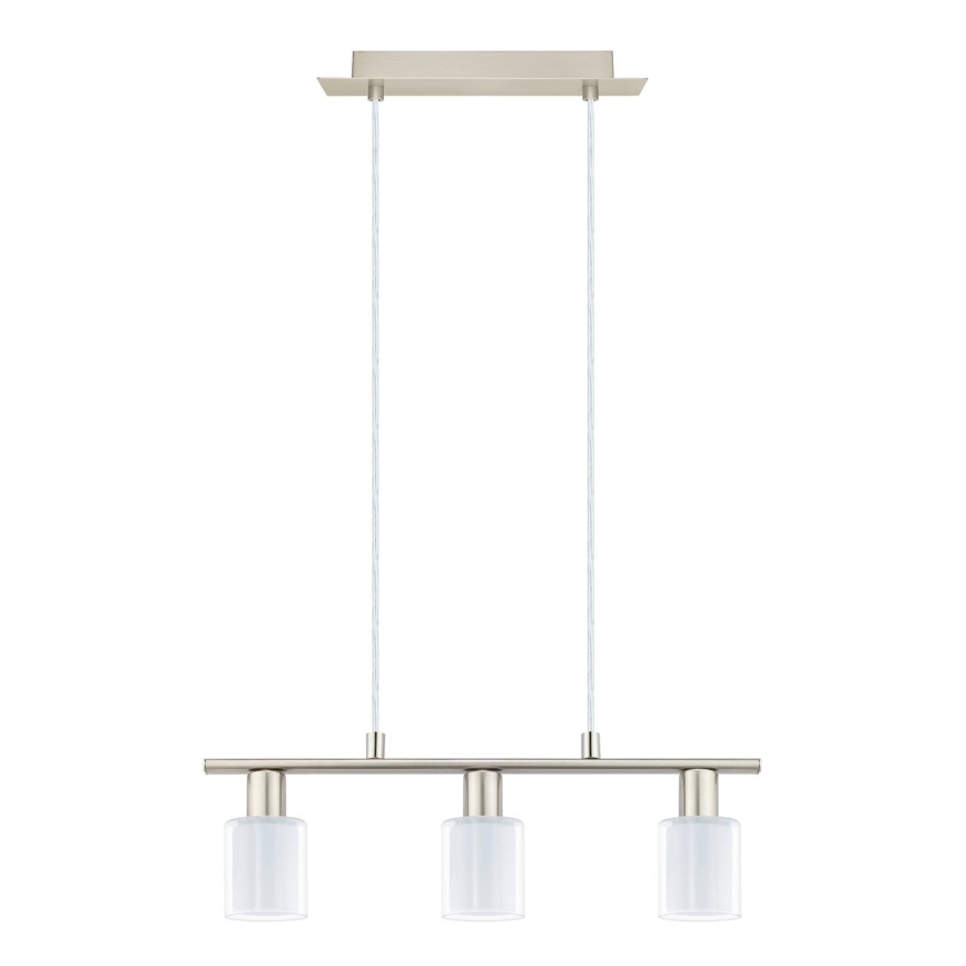 Eglo - Светодиодная подвесная люстра MY CHOICE 3xE14/4W/230V матовый хром/белый