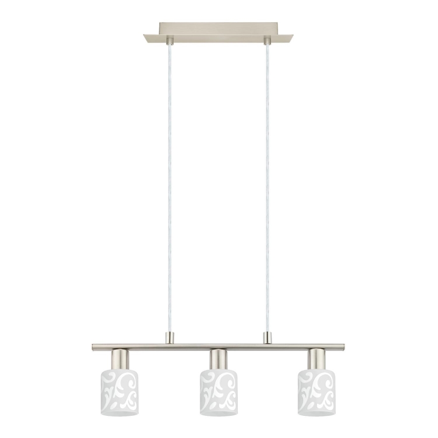 Eglo - Светодиодная подвесная люстра MY CHOICE 3xE14/4W/230V матовый хром/белый