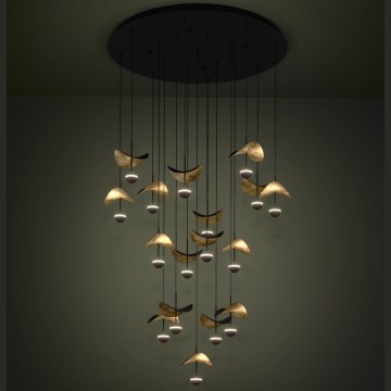 Eglo - Светодиодная подвесная люстра с регулированием яркости 17xLED/2,3W/230V 3000K диаметр 78 см