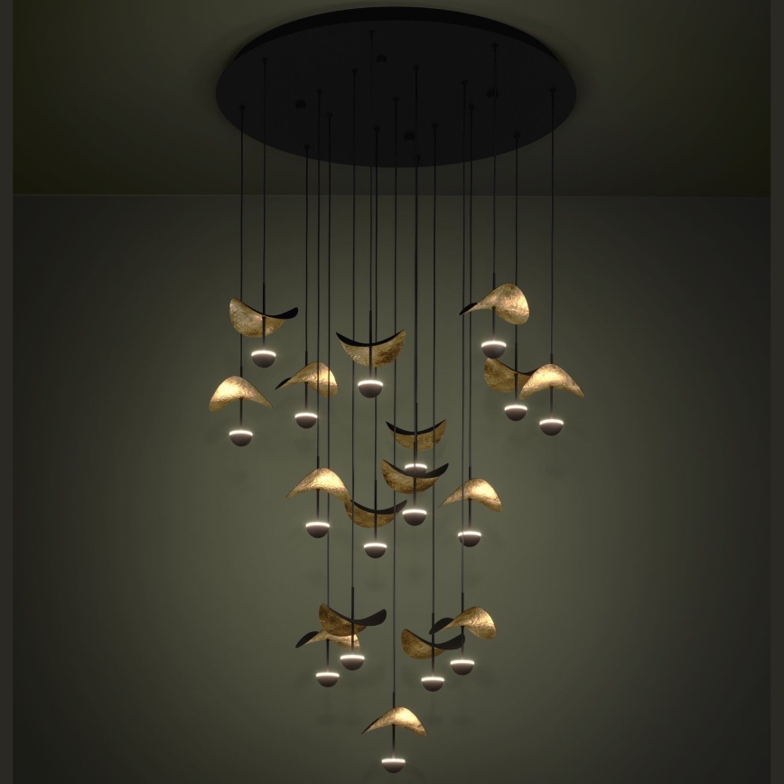 Eglo - Светодиодная подвесная люстра с регулированием яркости 17xLED/2,3W/230V 3000K диаметр 78 см