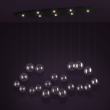 Eglo - Светодиодная подвесная люстра с регулированием яркости 8xLED/4,2W/230V 3000K прозрачная