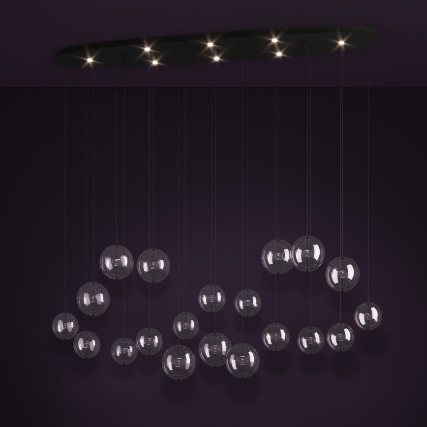 Eglo - Светодиодная подвесная люстра с регулированием яркости 8xLED/4,2W/230V 3000K прозрачная